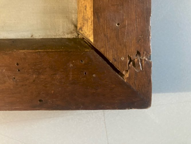 Peinture Huile Sur Toile Canard Lac Animal Animaux Nature 1920 Ancien Art