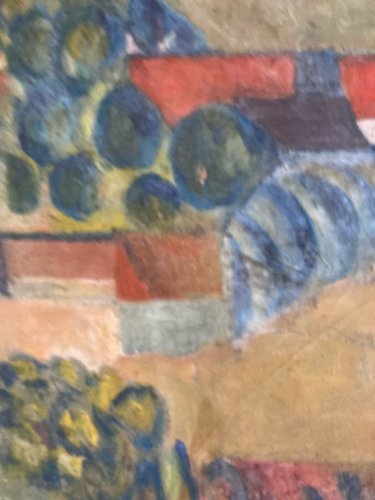 Peinture Huile Sur Toile Cubiste Cubisme Paysage Village Maison Art