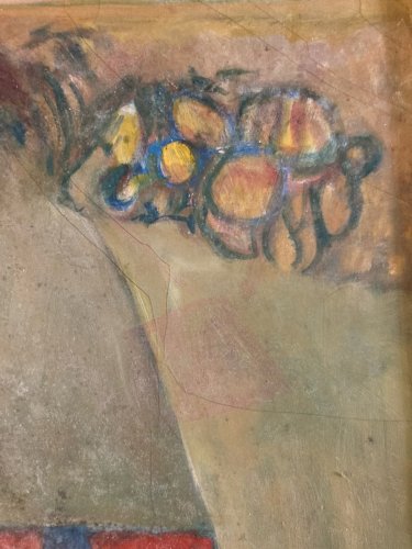 Peinture Huile Sur Toile Cubiste Cubisme Paysage Village Maison Art