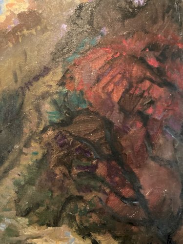 Peinture Huile Sur Toile Fauve Fauvisme Fauviste 1950 Côté D Azur Rolf Heigel