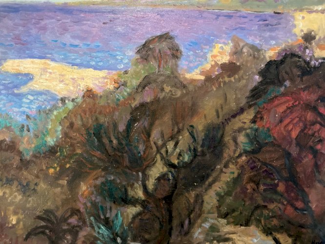 Peinture Huile Sur Toile Fauve Fauvisme Fauviste 1950 Côté D Azur Rolf Heigel