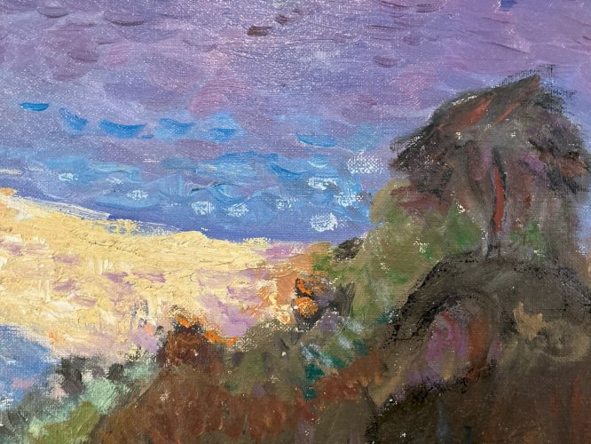 Peinture Huile Sur Toile Fauve Fauvisme Fauviste 1950 Côté D Azur Rolf Heigel