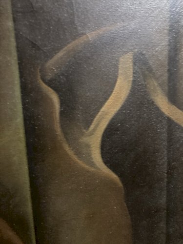 peinture Huile Sur Toile Femme Homme Bernard OUVRARD Erotique 1980 Art