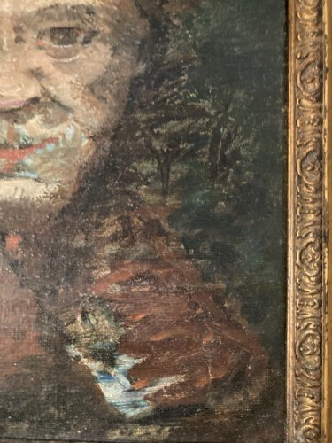 Peinture Huile Sur Toile Portrait Orientaliste XIXe Orientalisme Art Ancien