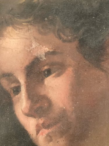 Peinture Huile Toile Portrait XIXe Homme Jeune Art 1850 A Identifier Old