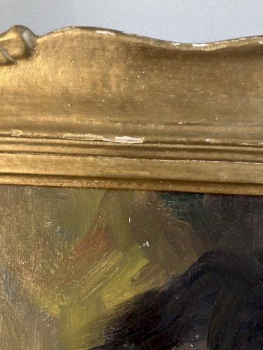 Peinture Huile Toile Tony Cardella 1950 Impressionniste Impressionnisme Painting