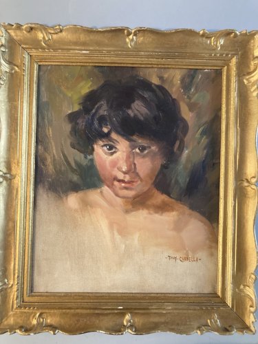 Peinture Huile Toile Tony Cardella 1950 Impressionniste Impressionnisme Painting