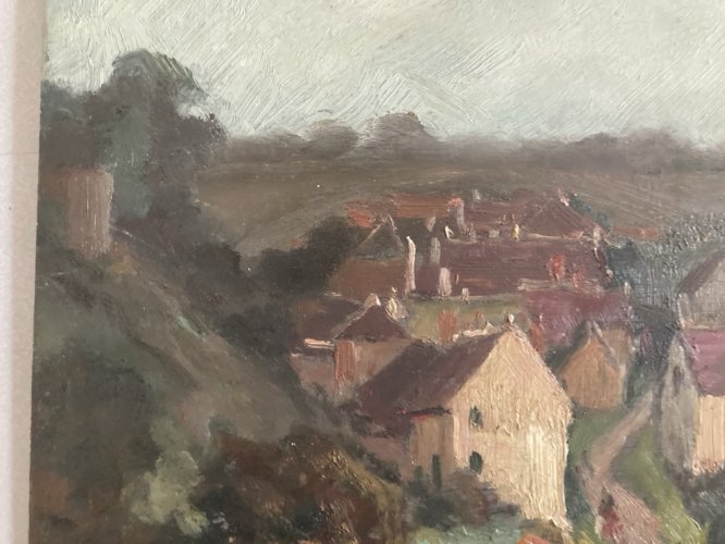 Peinture Impressionniste Gargilesse Dampierre Huile Indre 1950 Georges Regnault