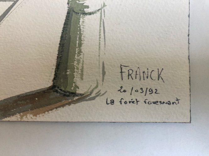 Peinture La Forêt Fouesnant Art Wagrez a Identifier  XXe Bretagne Cap Coz