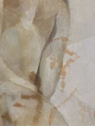 Peinture Nu, Féminin Sur Toile, Non Signé À Identifier Cubisme No Sanyu