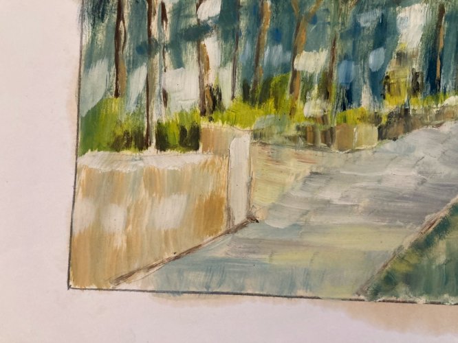 Peinture Original Gallo Huile Luberon Painting Lauris Roquefraiche 1955 Art Old