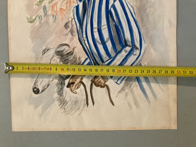 Peinture Papier Femme Élégante Art Deco Nouveau 1920 Harrison Fisher Painting