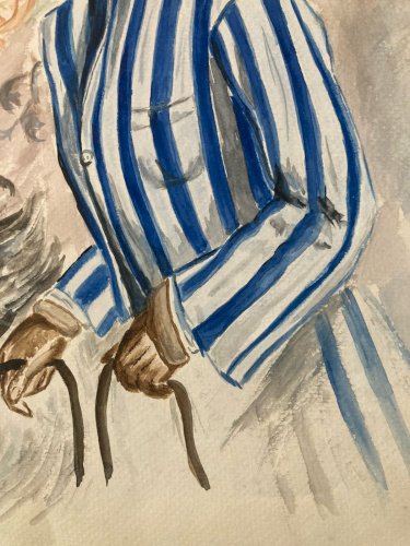 Peinture Papier Femme Élégante Art Deco Nouveau 1920 Harrison Fisher Painting