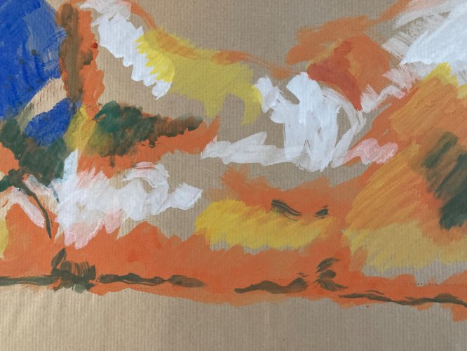 Peinture Papier Femme étude classique Fauvisme Fauve Art Atelier 2000