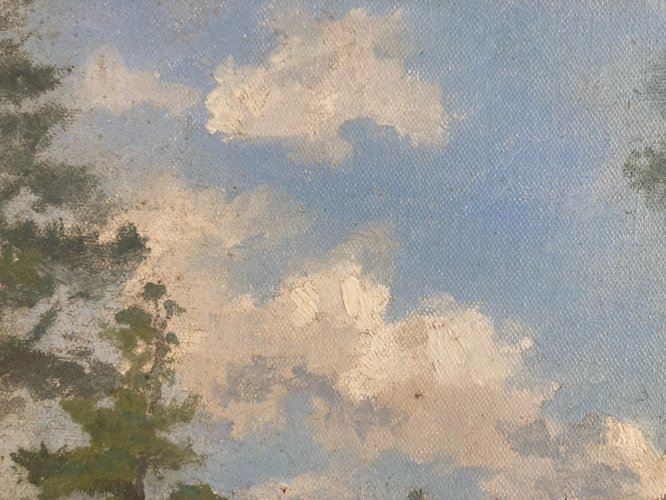 Peinture Paysage Bretagne 1930 Raphaël BOUTILLIÉ Tréveneuc Pierre Menhirs Art