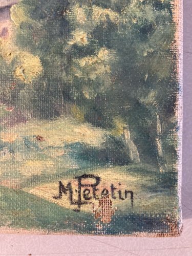 Peinture Paysage Eglise Orthodoxe Ecole Russe ? Huile Toile 1930 Art