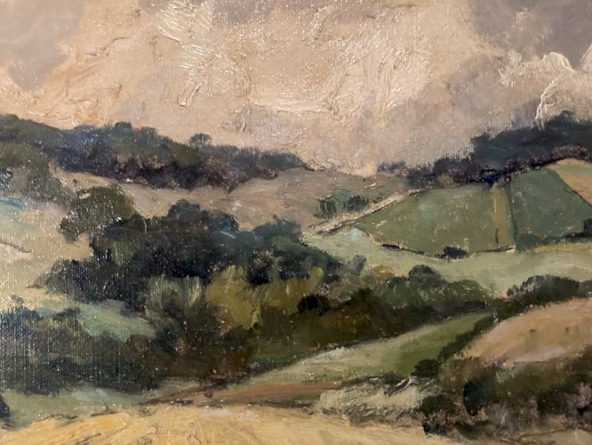 Peinture Paysage Gascogne René Mailhe Huile Toile 1930 Art Painting Ancien Old