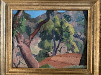 Landscape Painting Oil 1920 Canvas Landscape Fauvism Nabi Painting Antique