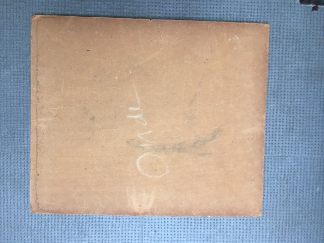 Peinture Paysage Maison immeuble 1950 Huile Sur Panneau Hsp Signé Onde