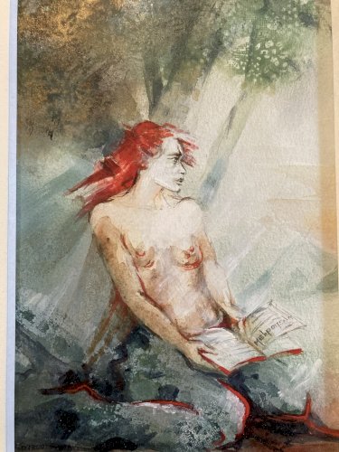 Peinture Portrait Femme Louis SOGNOT Huile Expressionniste 1939 Expressionnisme
