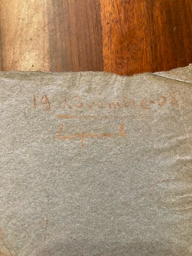 Peinture Sangine Sur Papier  Ancien Art XIXe Étude Main A Identifier