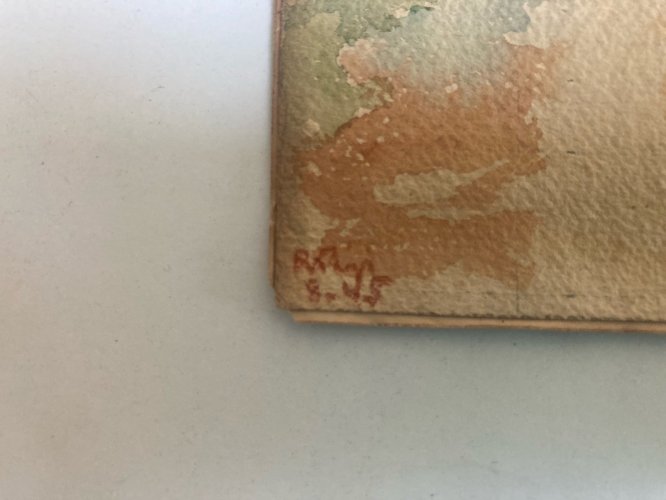 Peinture Seine Paris Quai Aquarelle 1950  Bateau Art Péniche À Identifier