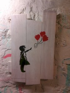 Peinture sur bois de palette