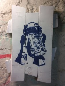 Peinture sur bois de palette 