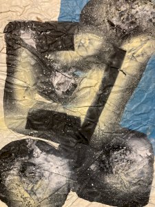 Peinture Sur Papier Ladislas Kijno 1921 2012 Acrylique Et Aérosol Abstraction