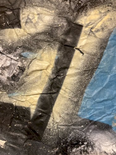 Peinture Sur Papier Ladislas Kijno 1921 2012 Acrylique Et Aérosol Abstraction