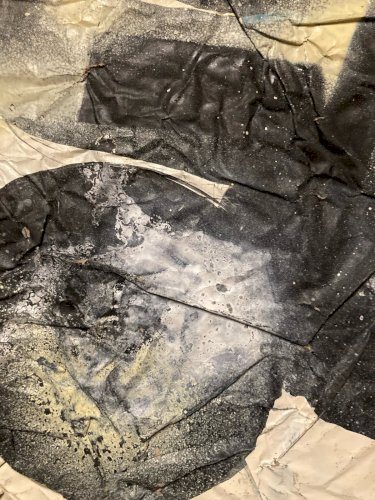 Peinture Sur Papier Ladislas Kijno 1921 2012 Acrylique Et Aérosol Abstraction