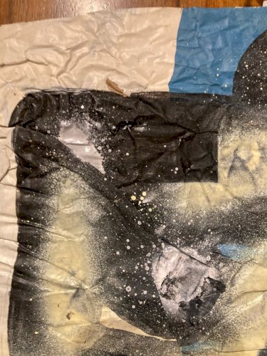 Peinture Sur Papier Ladislas Kijno 1921 2012 Acrylique Et Aérosol Abstraction