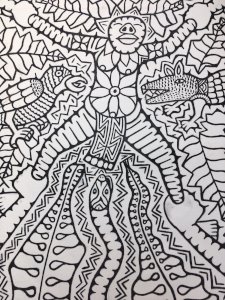 Peinture Sur Toile Dessin Art Brut Outsider 2012 Apa Hugo PNG