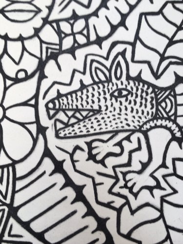 Peinture Sur Toile Dessin Art Brut Outsider 2012 Apa Hugo PNG