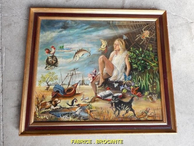 PEINTURE TABLEAU LISE GUILLEMONT 1984 N° 1