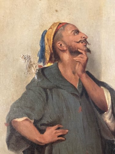 Peinture Toile  Orientaliste XIXe Orientalisme Lazerges Jean-Raymond-Hippolyte