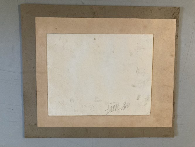 Peinture XIXe Gouache Pêche Bateau Mer Océan Plage 1899 Art Ancien