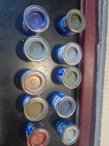 REVELL enamel paints for scale models - Set of 10 jars Ref 4