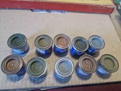 Revell enamel paints for models - Set of 10 jars Ref 6