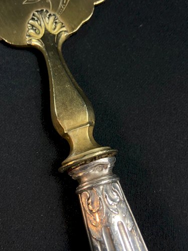 Pelle à tarte de style Louis XVI manche argent