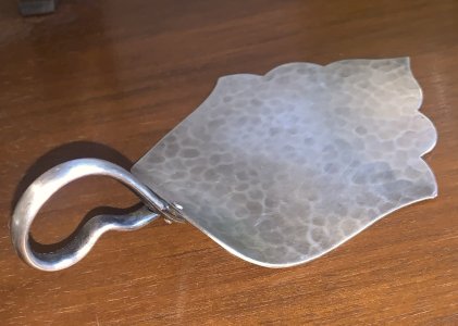 Art Nouveau spatula shovel silver-plated metal WMF 1900's