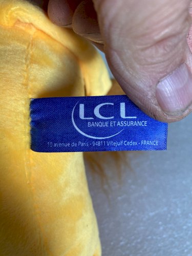 Peluche Lion LCL Cyclisme Tour de France 30cm Crédit Lyonnais 2018