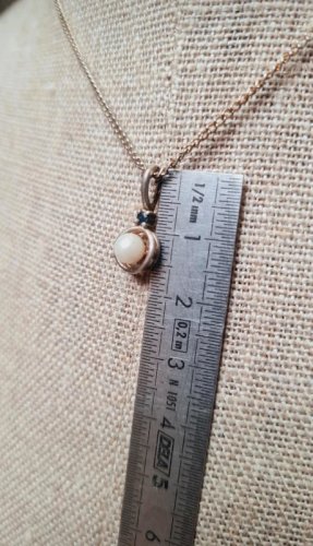 Pendentif ancien argent 835 et perle de culture