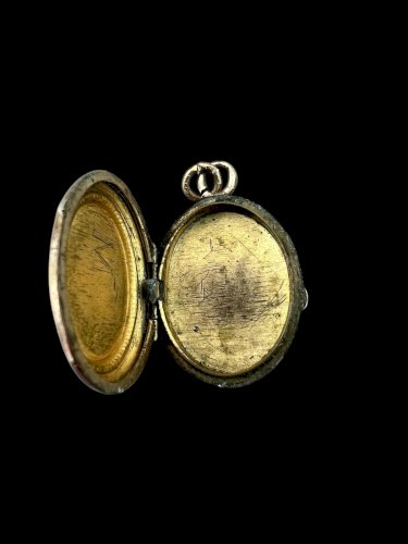 Pendentif ancien XIXe siècle souvenir charme napoléon III Antic Locket Vintage
