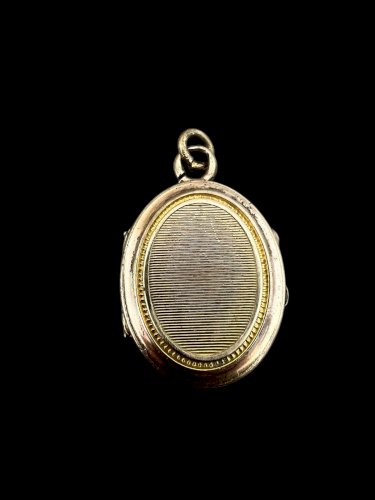 Pendentif ancien XIXe siècle souvenir charme napoléon III Antic Locket Vintage