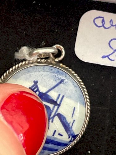 Pendentif argent et d’elfe