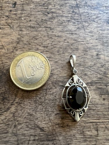 Pendentif art déco 1925 stylisée vintage ancien médaillon délicat charme
