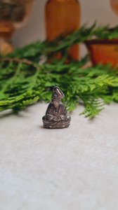 Ancient silver 835 double-sided Buddha pendant