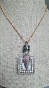 Art Deco Perfume Bottle Pendant