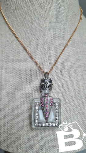 Pendentif Bouteille de parfum art déco